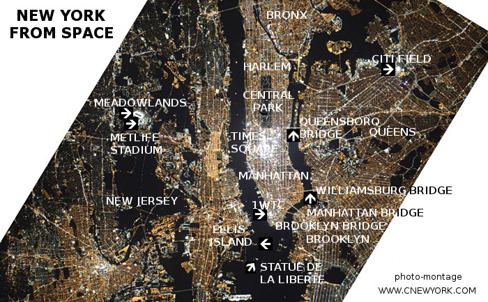 New York as seen from space.